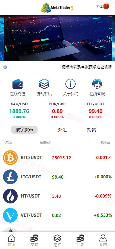 定制版MT5微交易系统/MT5微盘系统/矿机质押/外汇虚拟币微盘源码 - 2