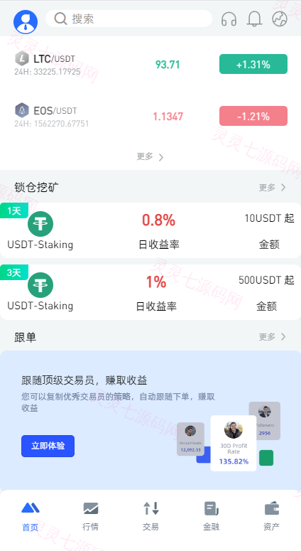 全新区块链交易所系统/币币期权交易/IEO/锁仓理财 - 4