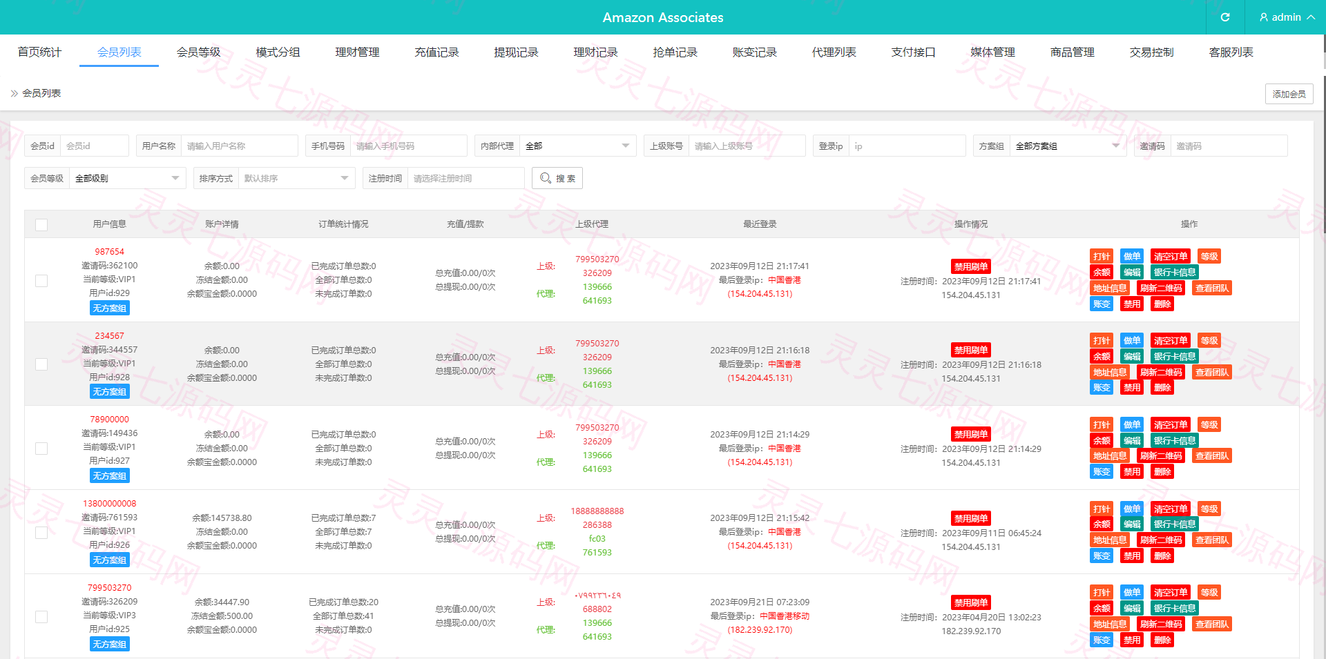 新版海外抢单刷单系统/分组杀/打针做单/订单自动匹配系统 - 15