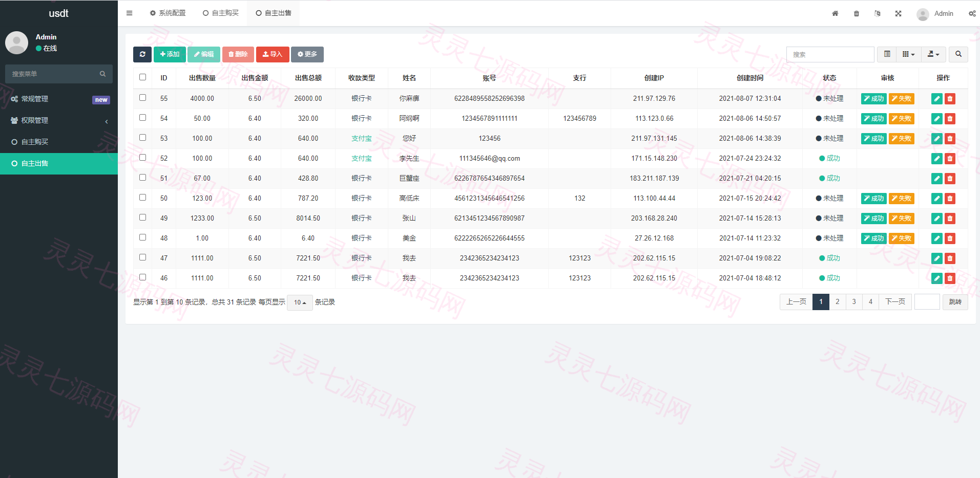 区块链交易系统，USDT买卖，平台OTC单页建议出售购买系统 - 5