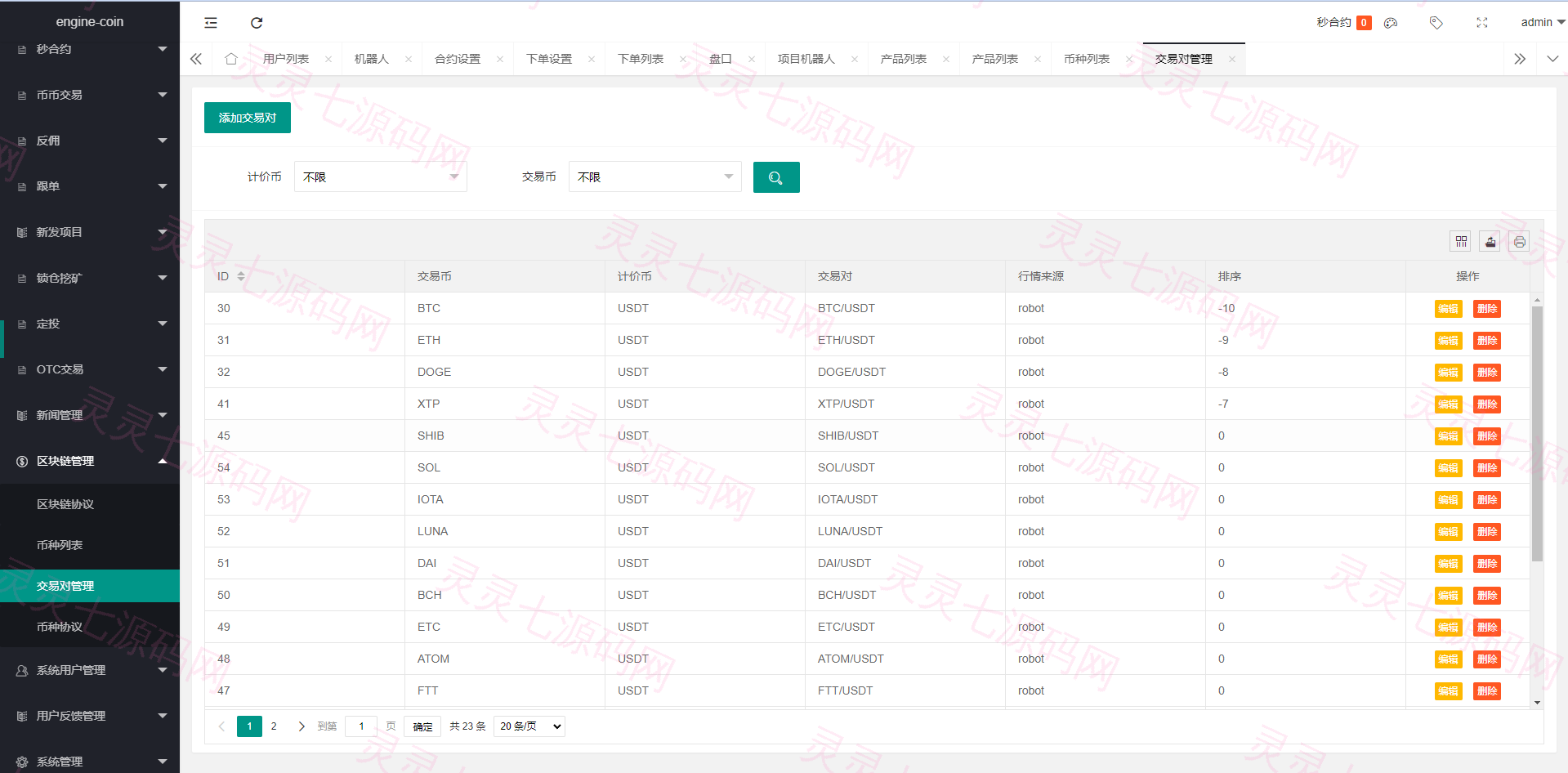 多语言交易所系统/币币交易/合约秒合约交易所/质押挖矿 - 20
