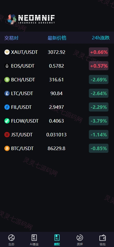 多语言虚拟币交易系统/质押/AI基金/期权/投票 - 6