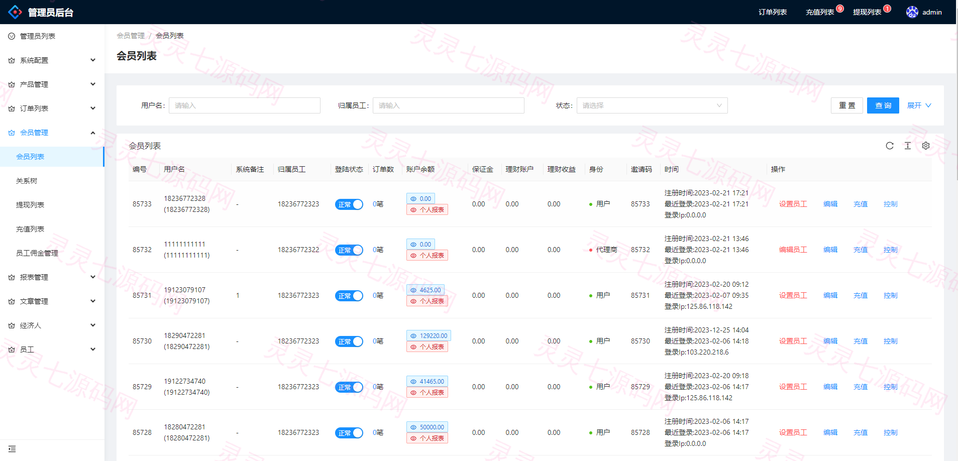 现货微交易系统/微盘时间盘系统/群控单控/前后端VUE - 17