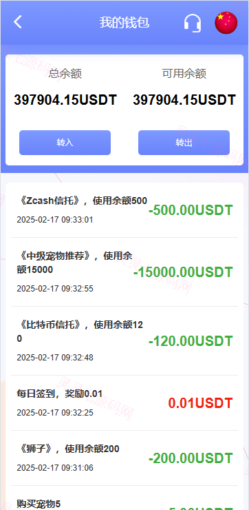 海外宠物投资理财系统/多语言投资源码/前端VUE - 14