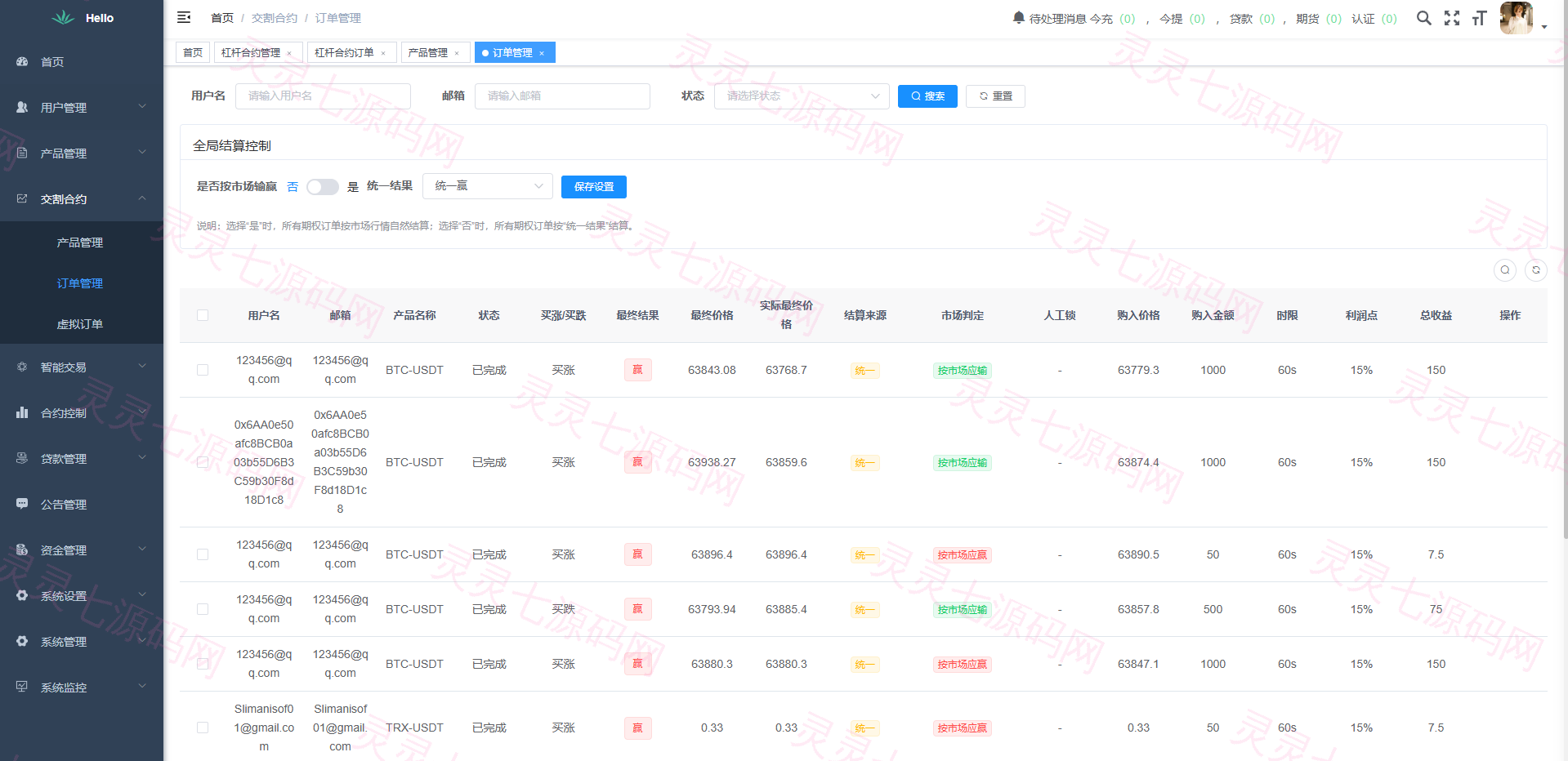 海外DAPP交易所系统/交割合约/永续合约/K线控制/模拟账户 - 24