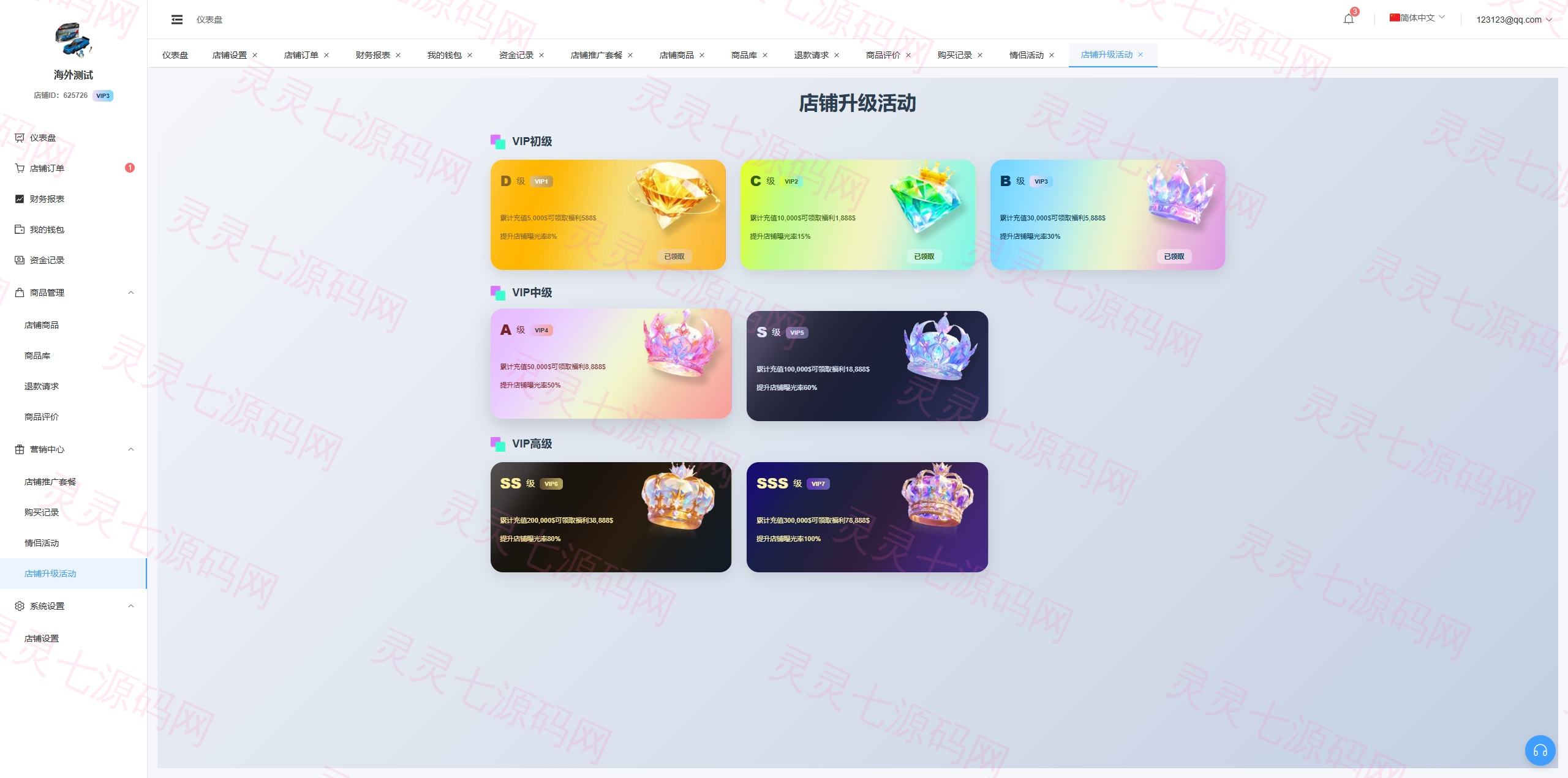 新版跨境电商系统/多语言商城/商家入驻/一键铺货后台下单 - 24