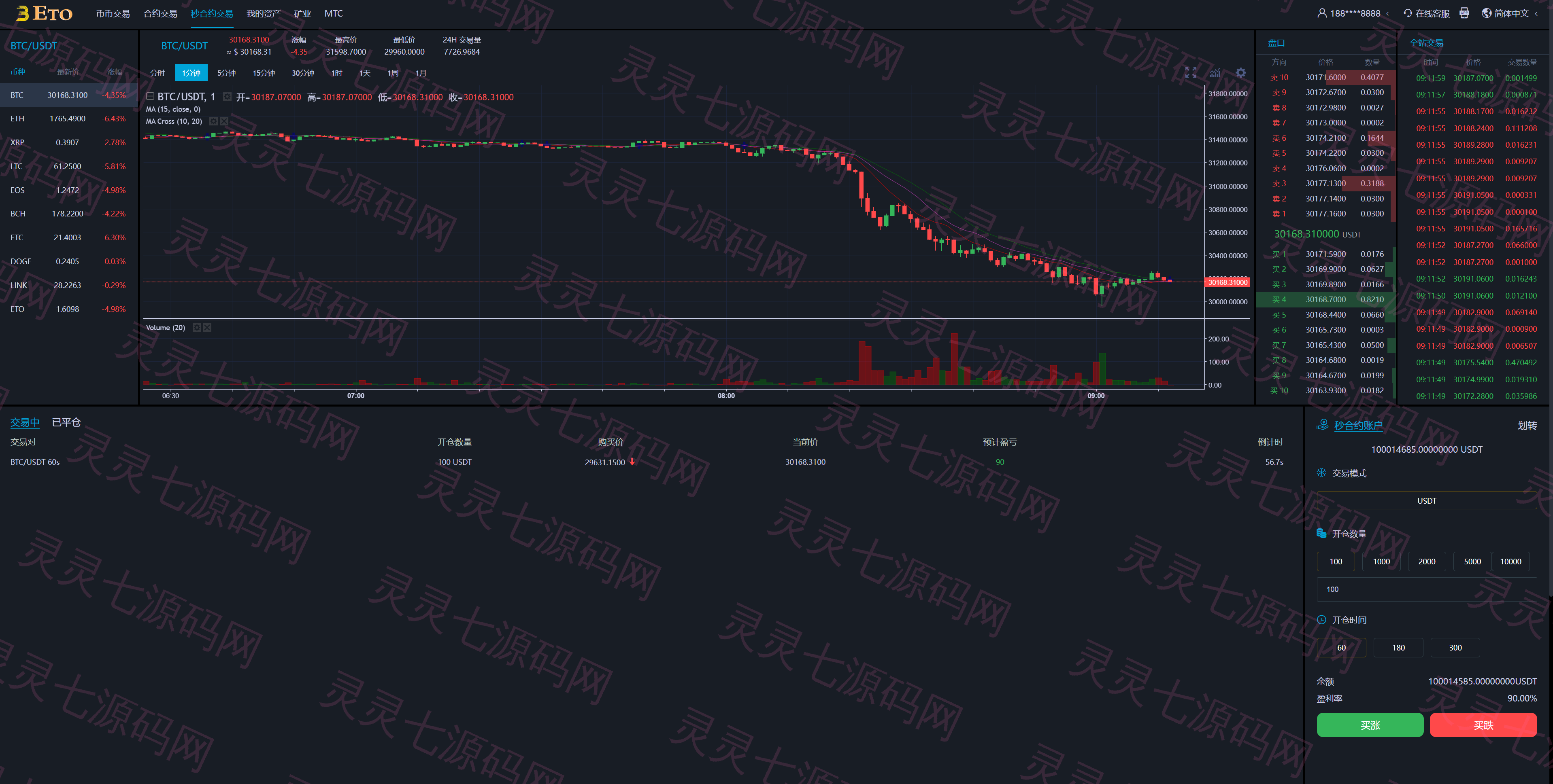 多语言交易所/合约秒合约交易/质押挖矿矿机投资/MTC/ETO币币交易所 - 6