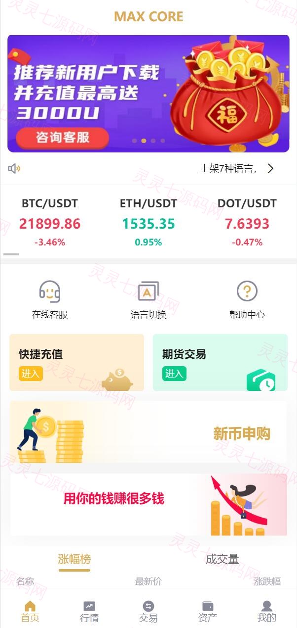 全新多语言交易所/期权币币交易/质押挖矿/新币申购/区块链交易所 - 3