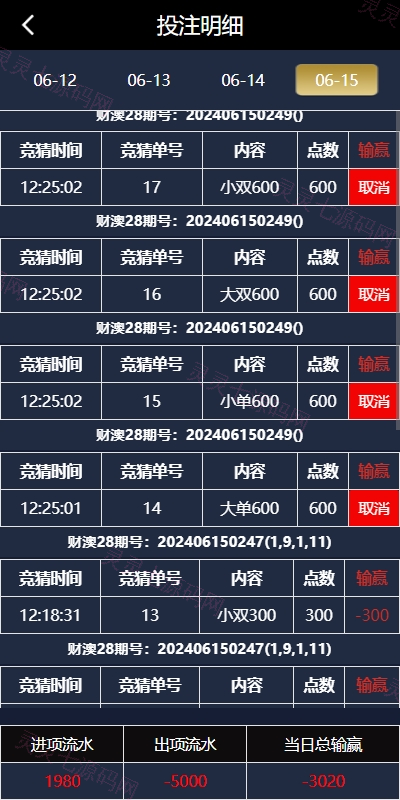 28游戏源码/时时彩游戏系统/28竞猜源码/Cp系统批量预设开奖 - 10