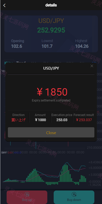 海外多语言微盘系统/外汇微交易源码/日本时间盘 - 8