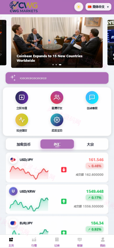 海外综合微盘系统/虚拟币/外汇/贵金属/实名认证/余额宝/信用分 - 3