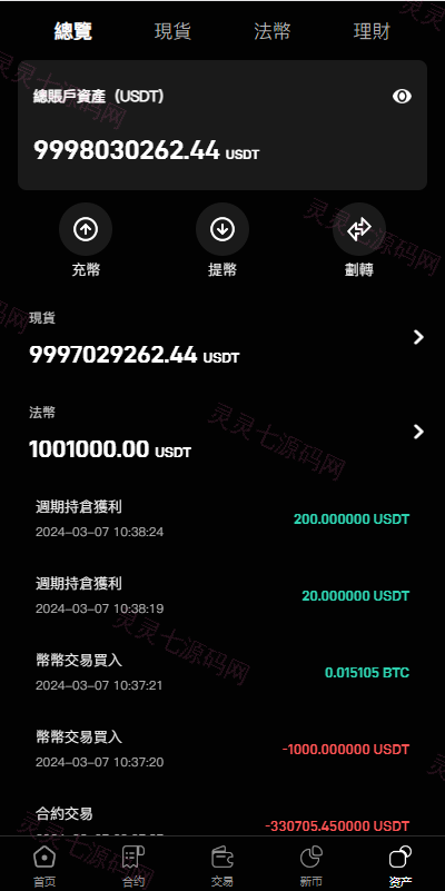 多语言交易所系统/秒合约交易/币币合约/c2c/质押投资 - 9